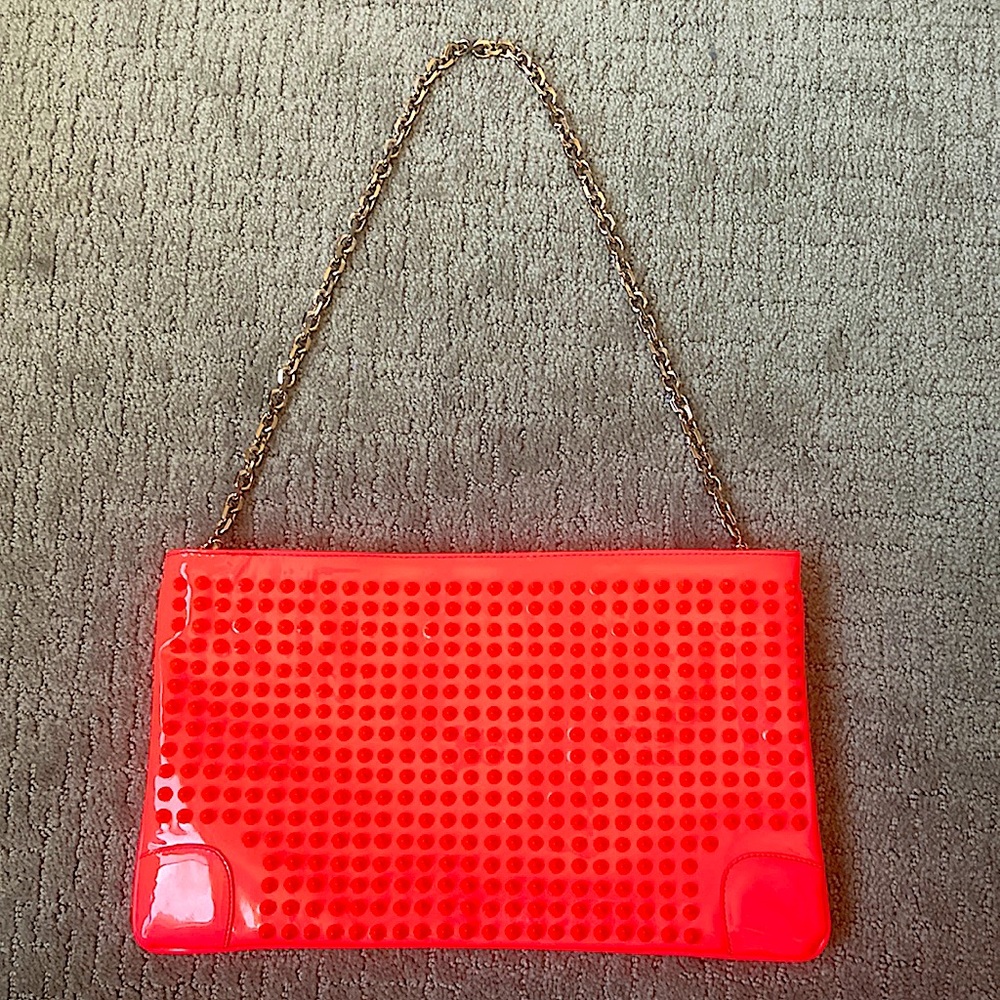 Christian Louboutin spike shoulder/clutch